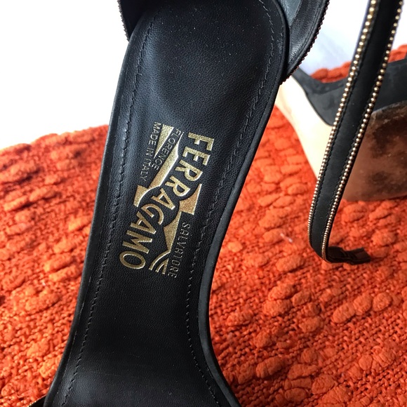 Ferragamo Suede Platform sandals size 9.5 - Picture 5 of 14